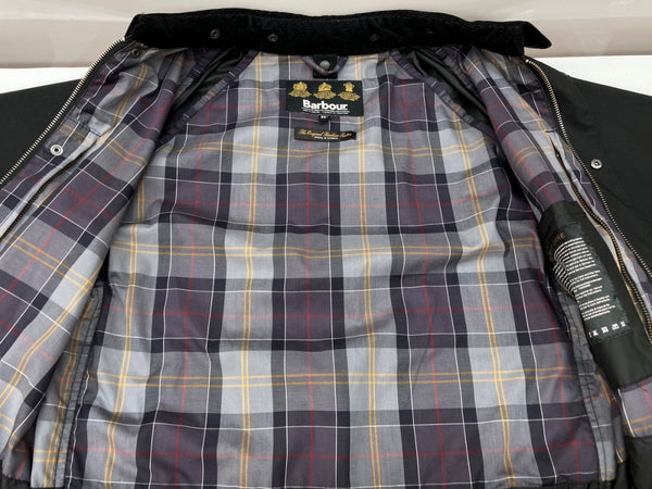 バブアー Barbour SL BEDALE JACKET ビデイル ジャケット ダブルジップ ノンオイル 裏チェック アウター 黒 MWX0529BK91 サイズ 36 ジャケット 無地 ブラック 104MT-1885