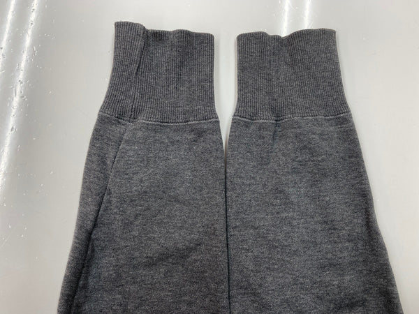 ヨウジヤマモト Yohji Yamamoto Y's for men 茶タグ YFM レタリング 前Ｖ はめ込みＶ ガゼット サイドリブ カレッジ トレーナー 灰色 サイズ3 スウェット ロゴ グレー 104MT-2186