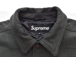 シュプリーム SUPREME 21AW pebbled leather varsity jacket レザージャケット 黒 ジャケット ブラック LLサイズ 103MT-1987
