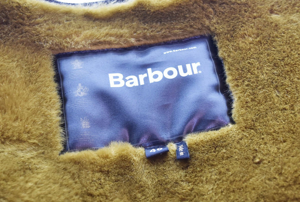 バブアー Barbour フェイクファー リバーシブルジップライナーベスト 2102112 40 ベスト ブラウン 103MT-2439