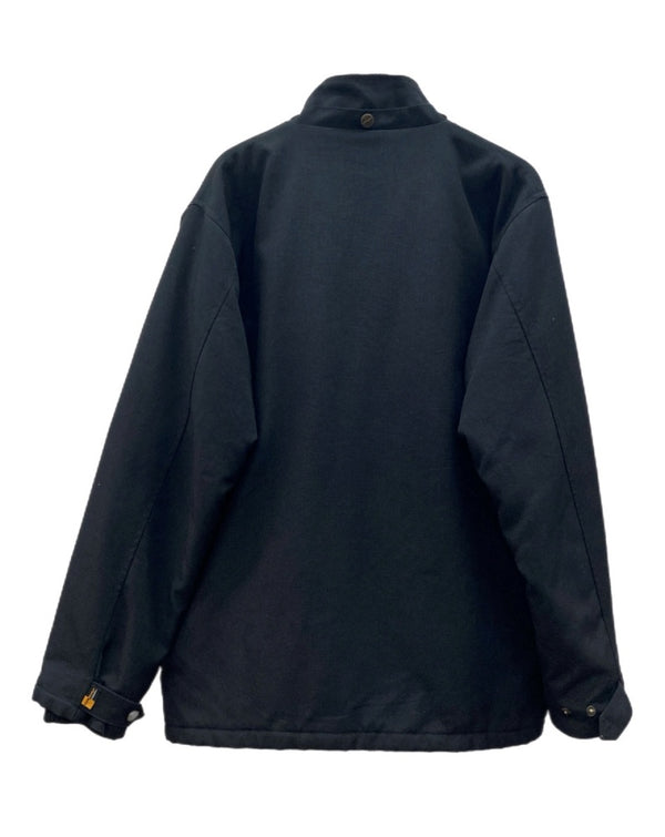 カーハート Carhartt FULL ZIP WORK JACKET フル ジップ ワーク ジャケット 裏地キルティング アウター 黒 ジャケット ロゴ ブラック Lサイズ 104MT-1665