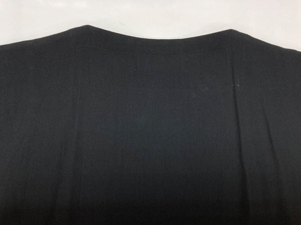 コムデギャルソン COMME des GARCONS トリコ tricot ノースリーブ スリーブレス ウエストギャザー 切替 サイドポケット ロング丈 マキシ丈 WOOL ウール 毛 レーヨン 日本製 BLACK 黒 TA-050070 ワンピース 無地 ブラック 104LT-213