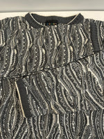 クージー COOGI 90s 90's AUSTRALIA 3D KNIT 3Dニット 総柄 クルーネック グレー系 XXL セーター マルチカラー 101MT-5004