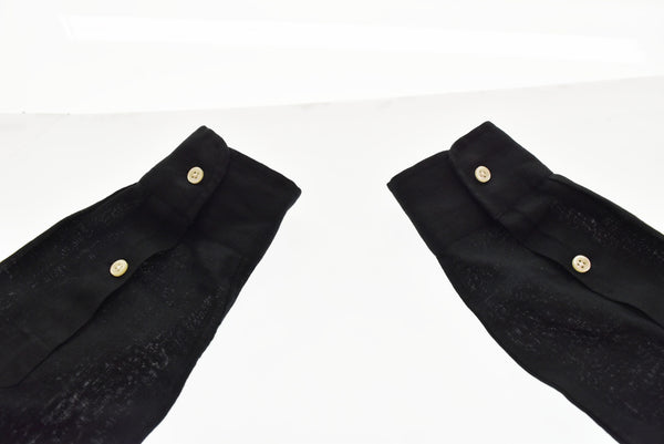 ラルフローレン RalphLauren CUSTM FIT カスタムフィット BDシャツ ボタンダウンシャツ リネン 長袖シャツ ブラック Lサイズ 103MT-2655