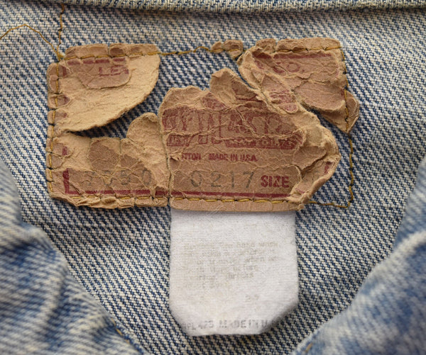 リーバイス Levi's 70s 70505-0217 denim jacket Made in USA 70'S 4th デニムジャケット 紙パッチ スモールe USA製 71505-0217 40 ジャケット ブルー 103MT-2376