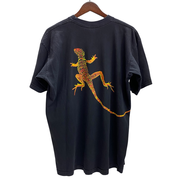 【曜日割引対象外】 ヴィンテージ vintage 90's マルボロ Marlboro LIZARD USA製 ポケット Tシャツ ブラック XLサイズ 201MT-4511 VB