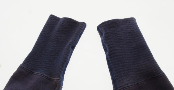 エヴィス EVISU ペイント スウェット デニム ジップアップ トレーナー茄子紺 38 ジャケット ブルー 103MT-2456