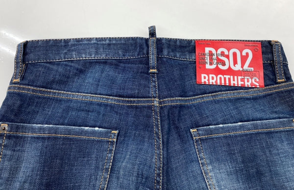 ディースクエアード DSQUARED2 22AW COOL GUY JEANS クール ガイ ジーンズ デニム パンツ ボタンフライ 紺 ワンポイント S74LB1196S30342 デニム ネイビー サイズ46 104MB-394