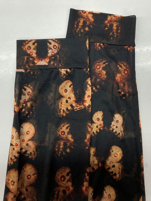 キディル KIDILL × MIKA NINAGAWA 蜷川実花 MOTH 蛾 蝶々 昆虫 長袖 カットソー 薄手 黒 KLMKNGW02 ロンT 総柄 ブラック 2XLサイズ 104MT-1053