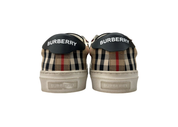 バーバリー Burberry 22SS LOW TOP SNEAKERS ロー トップ スニーカー ノバチェック シューズ 茶 メンズ靴 スニーカー ブラウン サイズ 40 104S-986