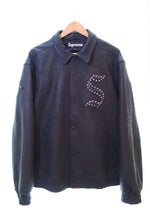 シュプリーム SUPREME 21AW pebbled leather varsity jacket レザージャケット 黒 ジャケット ブラック LLサイズ 103MT-1987
