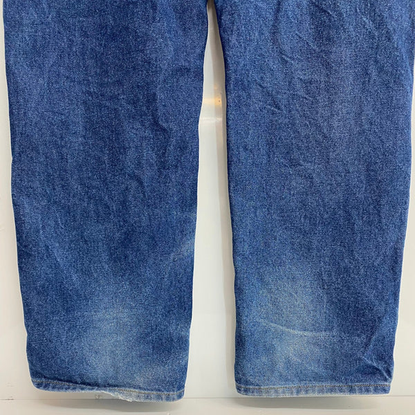 【曜日割引対象外】 カーハート Carhartt ダブルニー ペインターパンツ サスペンダーボタン付き デニム ブルー 34×32サイズ 201MB-974 VB