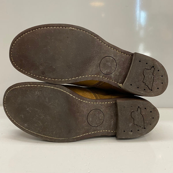 【曜日割引対象外】 レッドウィング RED WING USA製 ブラックスミス 8 1/2 D スエード 9162 メンズ靴 ブーツ ワーク ブラウン 26.5cmサイズ 201-shoes1470 VB