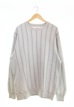 マスターピース MASTERPIECE 00s 00's ピンストライプ スウェット リバース仕様 スウェット グレー LLサイズ 103MT-2575