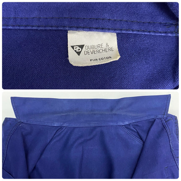 【曜日割引対象外】 ヴィンテージ vintage 70's 80's DUBURE & DEVERCHERE モールスキンジャケット ユーロ ジャケット ネイビー 201MT-4478 VB