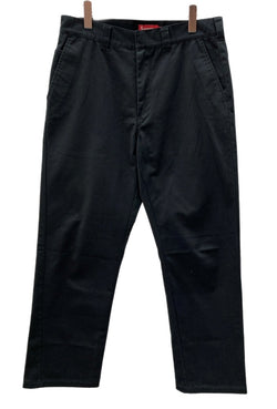 シュプリーム SUPREME WORK PANTS ワーク パンツ ジップアップ ズボン ボトムス フルレングス ポリエステル コットン メンズ BLACK 黒 無地 チノパン ブラック 32 104MB-329