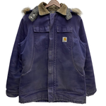 【曜日割引対象外】 カーハート Carhartt トラディショナルコート フード付き ダック ジャケット ネイビー 201MT-4470 VB