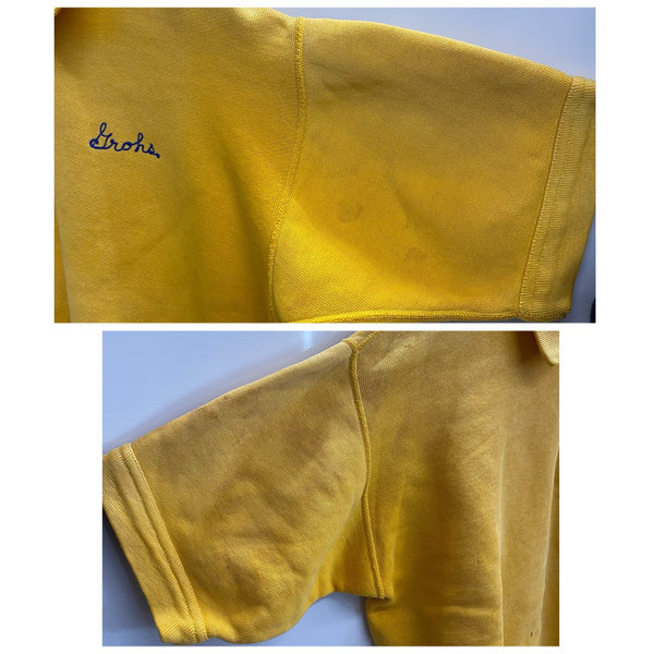 【曜日割引対象外】 ヴィンテージ vintage 60's RUSSELL SOUTHERN CO. Russell Athletic USA製 ハーフジップ 半袖 スウェット イエロー Mサイズ 201MT-4869 VB