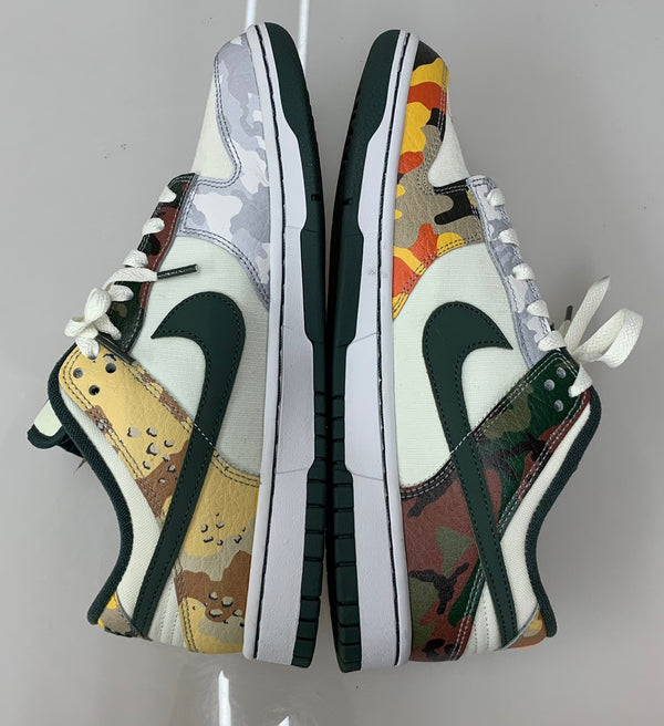 ナイキ NIKE ダンク ロー "セイルマルチカモ" Dunk Low "Sail Multi Camo" DH0957-100 メンズ靴 スニーカー ロゴ カーキ 201-shoes788