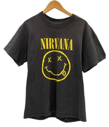 バンド band ©1992 NIRVANA ニルヴァーナ バンドTシャツ ロゴプリント 黒  Tシャツ ブラック Mサイズ 101MT-3362