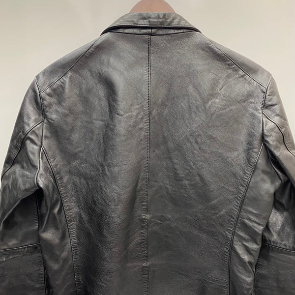 【曜日割引対象外】 ワイツーレザー Y'2 LEATHER AMPLIFIER ホースレザー テーラードジャケット ジャケット ブラック 36サイズ 201MT-4538 VB