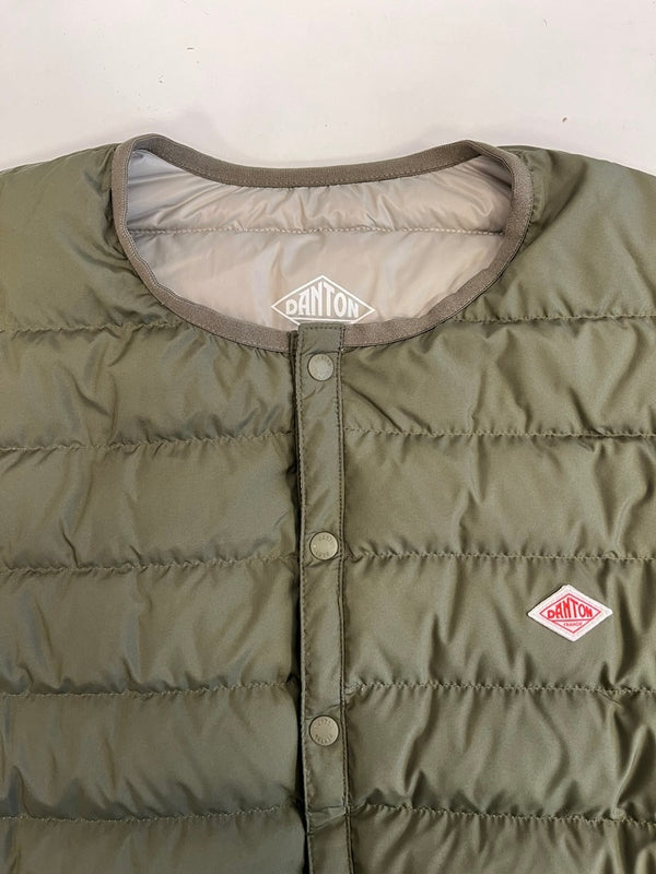 ダントン DANTON ダウンジャケット インナーダウン 中綿 オリーブ 緑 KW12-111-02 XL ジャケット カーキ 101MT-5256