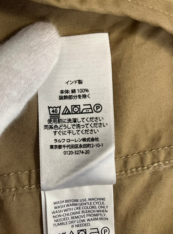 ラルフローレン RalphLauren coach jacket コーチジャケット コットン ジャケット ベージュ Mサイズ 101MT-4384