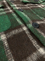 ウィンダンシー WIND AND SEA 23AW SHAGGY PLAID CPO SHIRT JACKET シャギー チェック シャツ ジャケット 起毛 長袖 緑 WDS-O-FAL-24-Q1-JK-08 ジャケット チェック グリーン Lサイズ 104MT-1784
