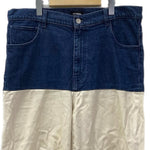 ラフシモンズ RAF SIMONS 20SS PANT HORIZONTAL CUT 201-335-10133 デニム ホワイト 32サイズ 201MB-821