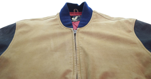 ミスタージュンコ Mr.JUNKO オール レザー スタジャン バイカラー Vintage 80'S 80年代 COW LEATHER カウレザー 牛革 M ジャケット マルチカラー Mサイズ 103MT-3441