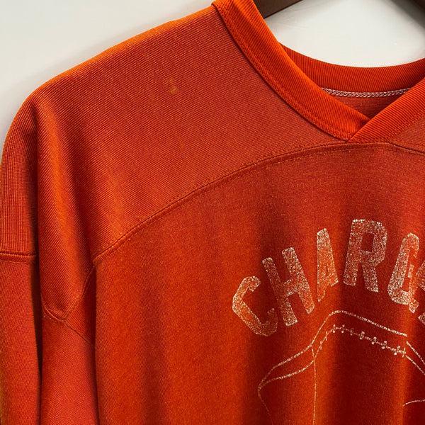 【曜日割引対象外】 チャンピオン Champion 70's 80's  フットボールtシャツ Tシャツ オレンジ 201MT-4230 VB