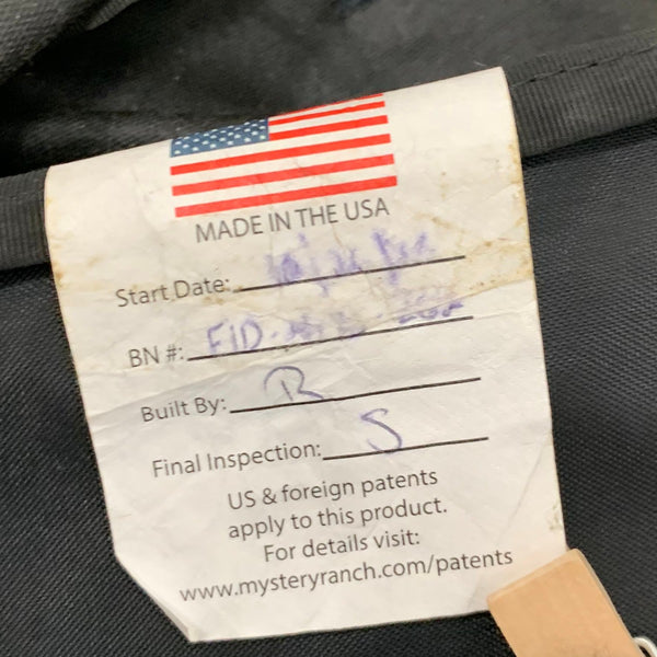 ミステリーランチ MYSTERY RANCH 1day assault アサルト USA製 バッグ メンズバッグ バックパック・リュック ブラック 201goods-829