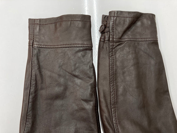 ヴィンテージ vintage Raspini Firenze ラスピーニフィレンツェ ユーロ イタリア フライトジャケット ボア レザージャケット 片爪 G-1 茶 サイズ46 ジャケット 無地 ブラウン 104MT-2239