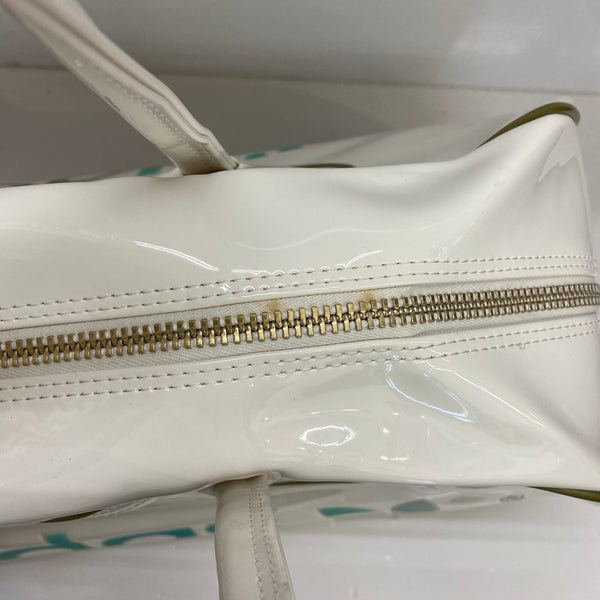 【曜日割引対象外】 アディダス adidas 80's エナメル ボストンバッグ 兼松 日本製 バッグ メンズバッグ ボストンバッグ ホワイト 201goods-805 VB