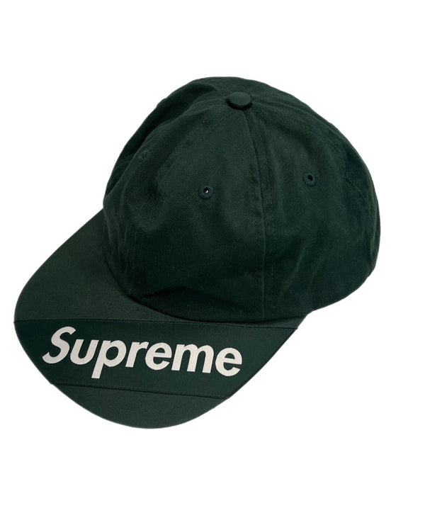 シュプリーム SUPREME Visor Label 6-Panel Dark Green バイザー 6パネル ロゴラベル 帽子 メンズ帽子 キャップ グリーン 101hat-154