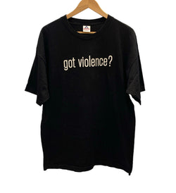 バンドTシャツ BAND-T 00s 00's MARILYN MANSON got violence? マリリンマンソン ゴット バイオレンス ロックT ヴィンテージTシャツ XL Tシャツ ブラック LLサイズ 101MT-2722