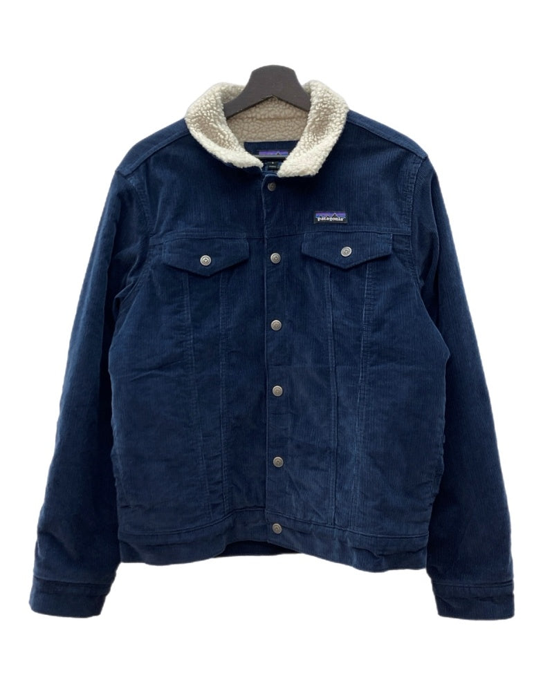 パタゴニア　トラッカージャケット　コーデュロイ　裏ボア　ネイビー　美品 パタゴニア Patagonia 20AW PILE LINED TRUCKER JACKET トラッカー