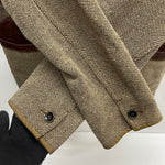 【曜日割引対象外】 キャピタル KAPITAL カシドス ウール ツイード ジャケット レザー ジャケット ベージュ 3サイズ 201MT-3684 VB