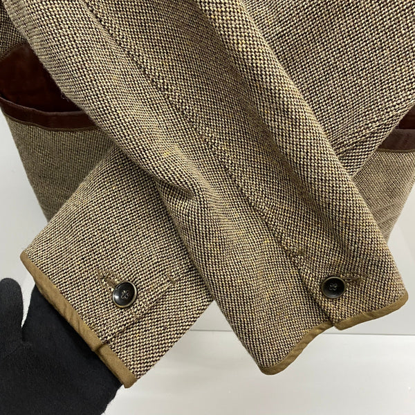 【曜日割引対象外】 キャピタル KAPITAL カシドス ウール ツイード ジャケット レザー ジャケット ベージュ 3サイズ 201MT-3684 VB