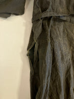 バブアー Barbour 90's 90年代 3ワラント TRENCH COAT トレンチコート ワックス コットン オイルドジャケット ロングコート VINTAGE ヴィンテージ A600 102cm コート カーキ 101MT-5455