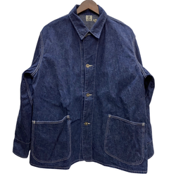 【曜日割引対象外】 BRAND tatsunosuke デニム カバーオール WWⅡ ジャケット ブルー 40サイズ 201MT-4770 VB