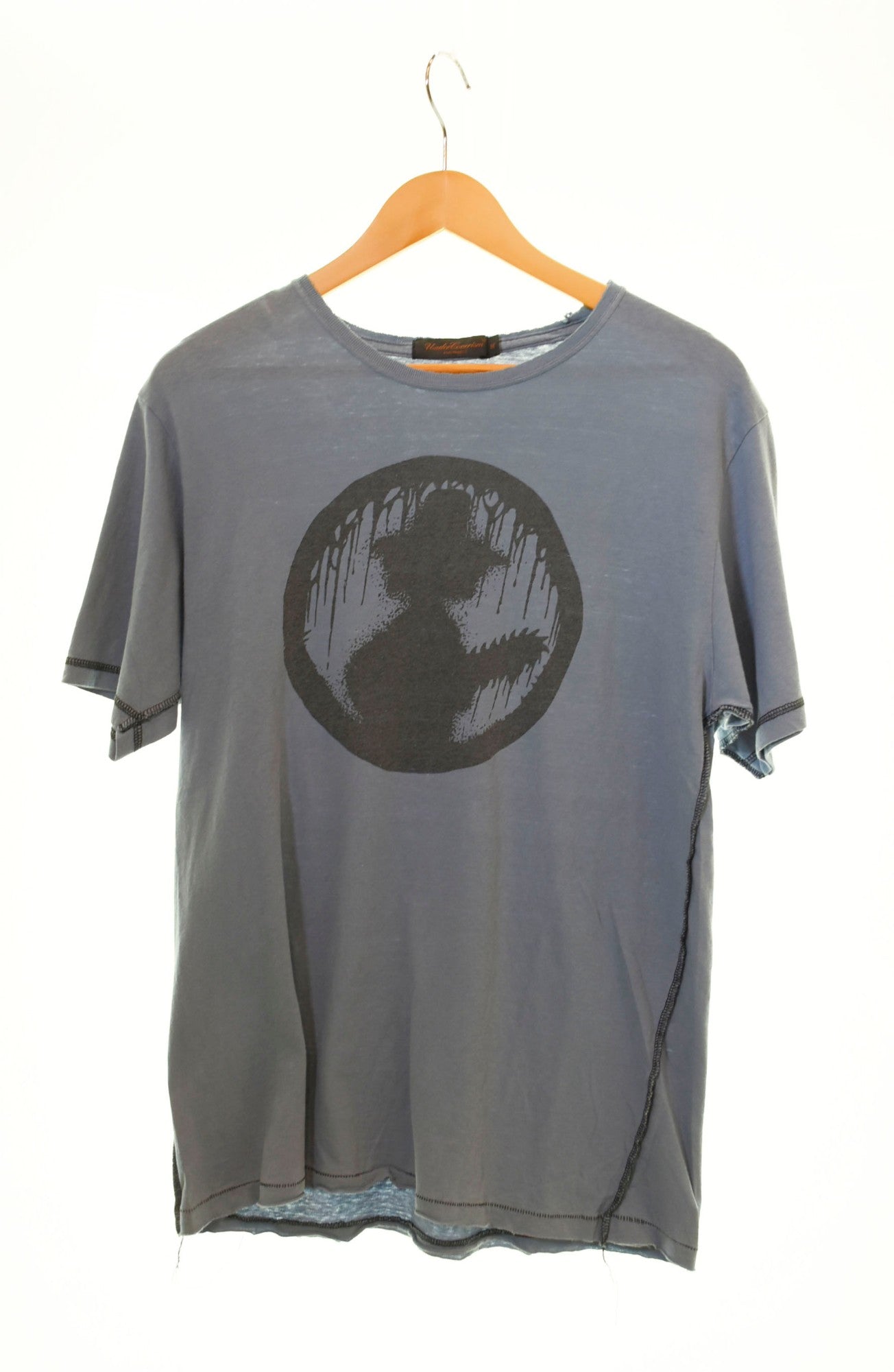 アンダーカバー UNDERCOVER 03SS SCAB期 ダメージ加工 Tシャツ 青 Tシャツ ブルー Mサイズ 103MT-782 |  古着通販のドンドンサガール