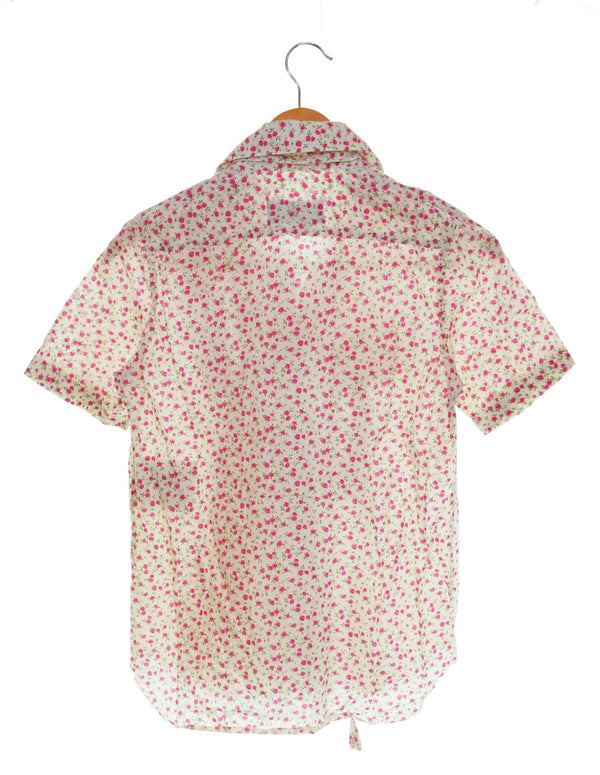 トリココムデギャルソン tricot COMME des GARCONS AD2004 00s 00's 変形ブラウス フロントホック 2way TO-B036 半袖シャツ ホワイト Sサイズ 103LT-127