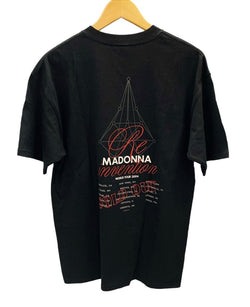 ヴィンテージ Vintage 00s 00's MADONNA  The Re-Invention Tour マドンナ ワールド ツアーT 黒 半袖 Tシャツ プリント ブラック Lサイズ 101MT-2487