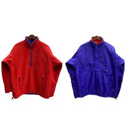 【曜日割引対象外】 パタゴニア PATAGONIA 80's グリゼード プルオーバー リバーシブル 29351 F9 ジャケット パープル Mサイズ 201MT-4636 VB