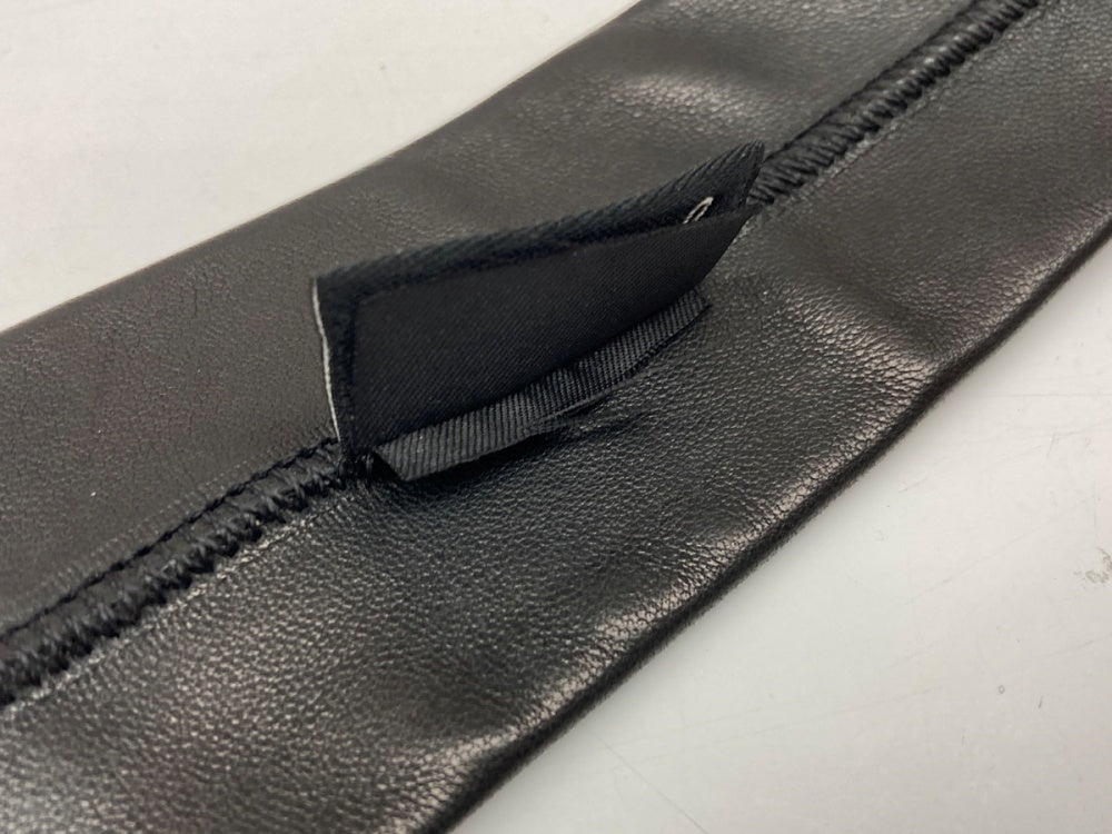 アニエスベー agnes b. LEATHER TIE レザー タイ ネクタイ 黒