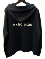 マルシェノア M+RCNOIR Pullover Logo Parka プルオーバー ロゴ パーカー フード 黒 パーカ ロゴ ブラック Mサイズ 104MT-553