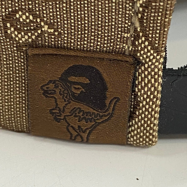 【中古】ア ベイシング エイプ A BATHING APE COACH Jacquard Baseball Cap 001CPG231902X 帽子 メンズ帽子 キャップ ブラウン 201goods-630