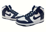 ナイキ NIKE 21年製 DUNK HI RETRO Championship Navy ダンク ハイ レトロ チャンピオンシップ ネイビー 白 紺 DD1399-104 メンズ靴 スニーカー ホワイト 27cm 104-shoes617