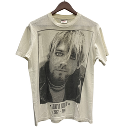 【曜日割引対象外】 オニータ ONEITA 90's ニルヴァーナ カートコバーン KURT COBAIN 追悼 USA製 Tシャツ ホワイト Mサイズ 201MT-4047 VB